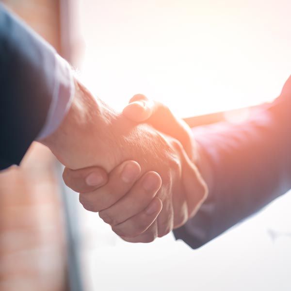 Closeup of handshake