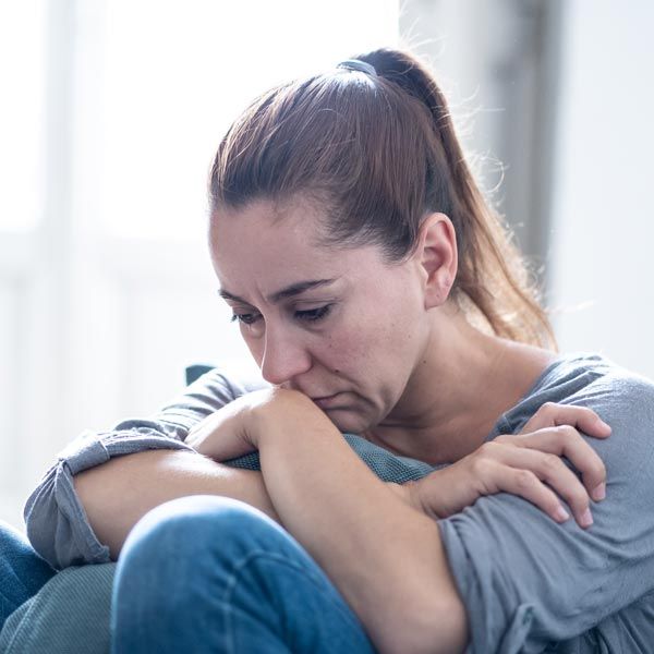 Depressed woman